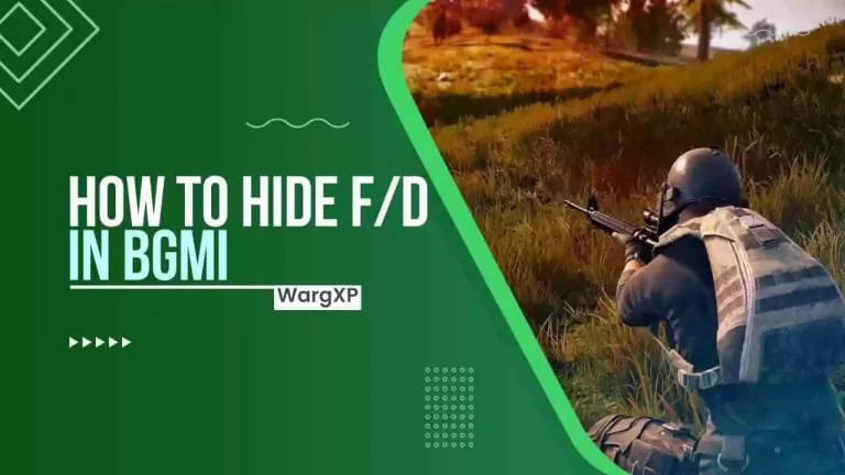 How To Hide F/D In BGMI (Battlegrounds Mobile India)?