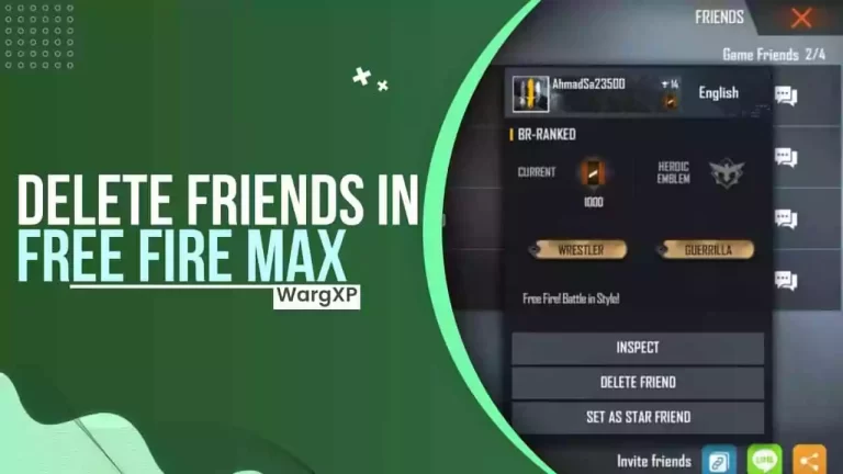 How To Unfriend In Free Fire MAX (FF MAX)?