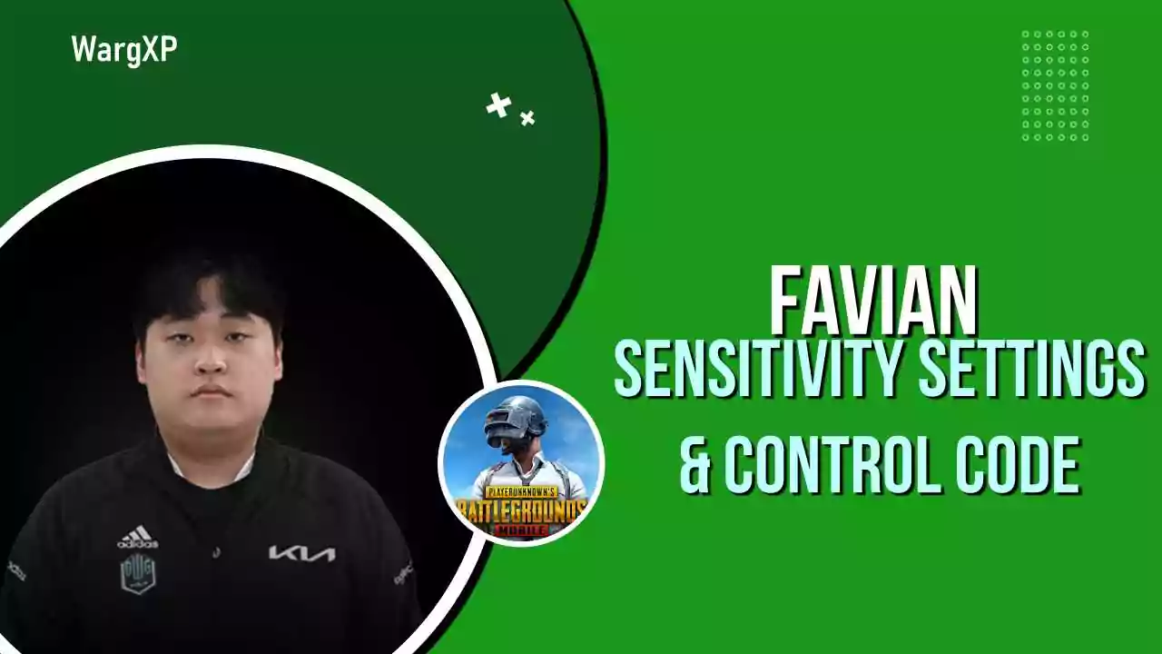 DWG KIA FAVIAN PUBG Sensitivity Settings & Controls [Sensitivity Code & Control Code]