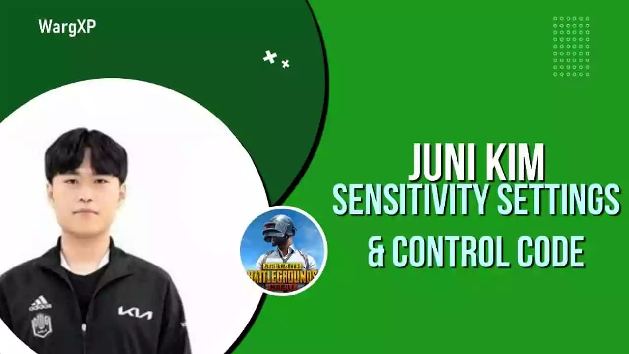 JUNI KIM PUBG Sensitivity Settings & Controls [Sensitivity Code & Control Code]