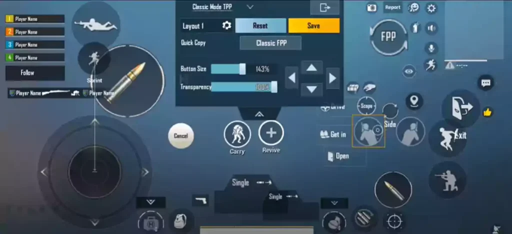 Paraboy PUBG Controls Layout