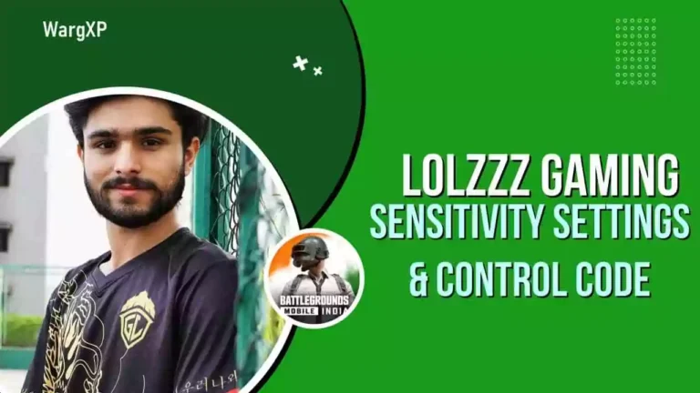 LoLzZz Gaming BGMI Sensitivity Settings & Controls [Sensitivity Code & Control Code]